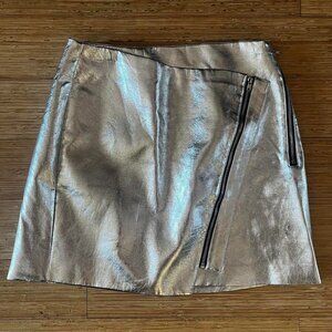 REFORMATION, BY THE WAY,  SILVER SKIRT